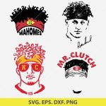 Mahomes SVG, Patrick Mahomes SVG, Kansas City Chiefs SVG, QB SVG Bundle, Football SVG, NFL Quarterback Design, Sports SVG