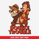 Chip and Dale SVG, Double Trouble design, Chip and Dale digital file, Chip and Dale clipart, Chip and Dale vinyl decal, Chip and Dale T-shirt design