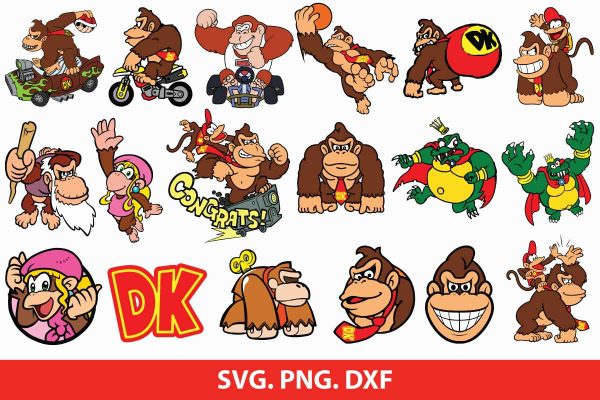 Donkey Kong SVG Bundle