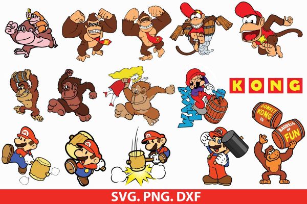 Donkey Kong SVG Bundles