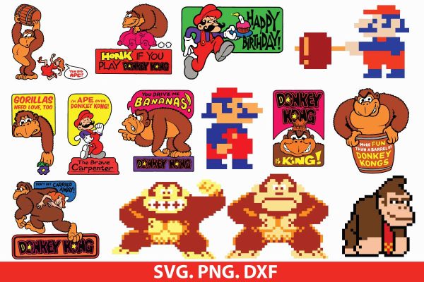 Donkey Kong SVG Cut File