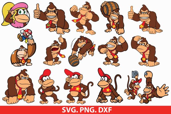 Donkey Kong SVG Clipart