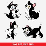 Figaro Cat SVG, Pinocchio SVG, Geppetto SVG, Cute Cat SVG, DIY Cat Design, Digital Cut Files, Disney Character SVG, Printable Cat Art