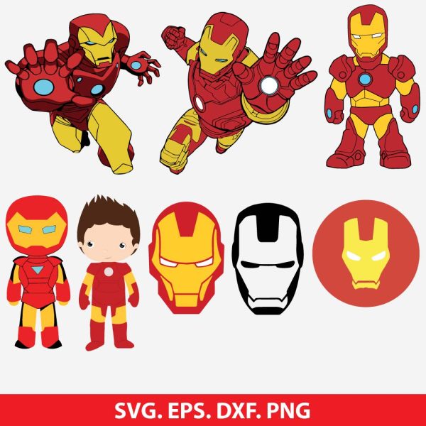 Iron Man Comic book character SVG