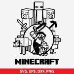 Minecraft SVG, Minecraft character SVG, Steve SVG, Alex SVG, Creeper SVG, Enderman SVG, Minecraft crafts, Minecraft design, Cricut Minecraft