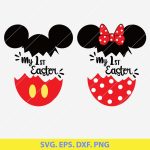 1st Easter SVG, Easter SVG bundle, Mickey Easter Egg SVG, Minnie Easter Egg SVG, Cricut Easter designs, Easter SVG for babies, Easter gift ideas