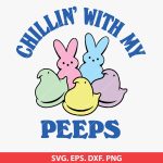 Peeps SVG, Easter Peeps SVG, Peeps chicks and bunnies SVG, Easter SVG, Bunny SVG, Chick SVG, Easter Bunny Clipart, Spring Cut File