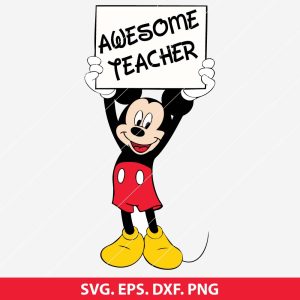 Disney Teacher Mickey Mouse SVG