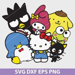 Hello Kitty and Friends SVG