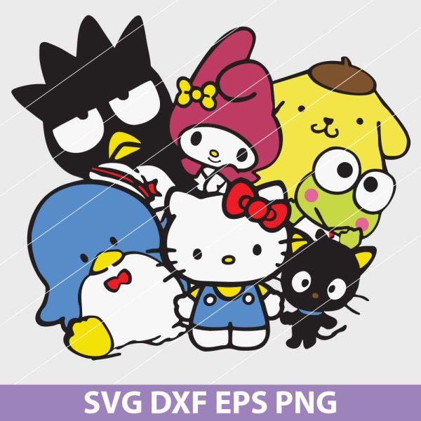 Hello Kitty and Friends SVG
