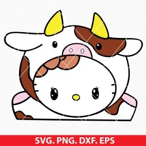 Hello Kitty Cow SVG