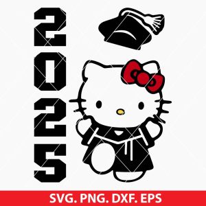 Hello Kitty Graduation SVG