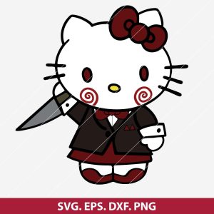 Hello Kitty Michael Myers SVG