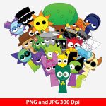 Incredibox PNG, Sprunki Character, Incredibox Fan Art, Incredibox Sprunki Style, Sprunki Oren Orange PNG, Digital Download
