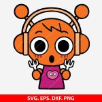 Incredibox Sprunki SVG, Oren Orange SVG, Sprunki SVG, Kids Lunchbox Art, Kawaii Food SVG, Fruit Sticker SVG, Digital download
