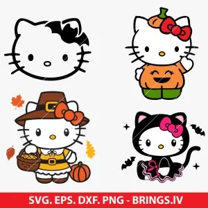Halloween Hello Kitty SVG