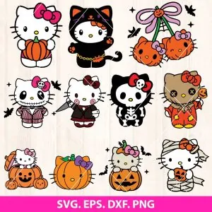 Hello Kitty Halloween SVG Bundle