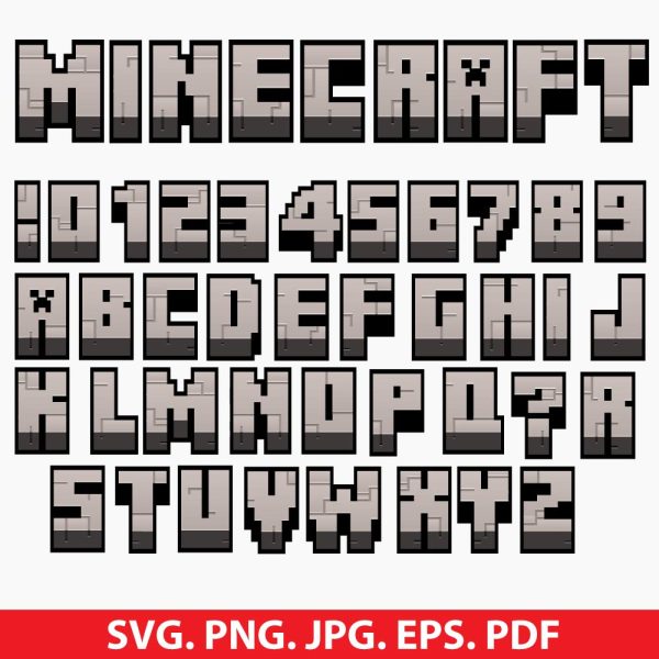 Minecraft Font SVG