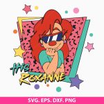 Roxanne SVG, His Roxanne SVG, Cartoon Characters, Goofy Movie SVG, DIY Craft, Cut File for Cricut, Vinyl Cutting