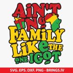 Ain't No Family Like the One I Got SVG, Family SVG, Unique Family Quote, Custom Family Shirt Design, SVG for Cricut, Silhouette Cameo, Family Reunion SVG