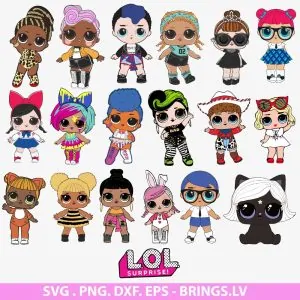 Huge LOL Doll SVG Bundle