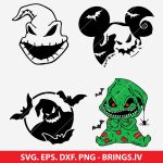 Oogie Boogie SVG, Nightmare Before Christmas SVG, Villain SVG bundle, Halloween Cricut designs, Tim Burton characters, spooky silhouette files